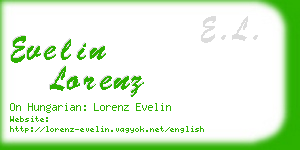 evelin lorenz business card